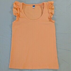 Old Navy Women's Coral Flutter Shoulder Tank Medium Ribbed